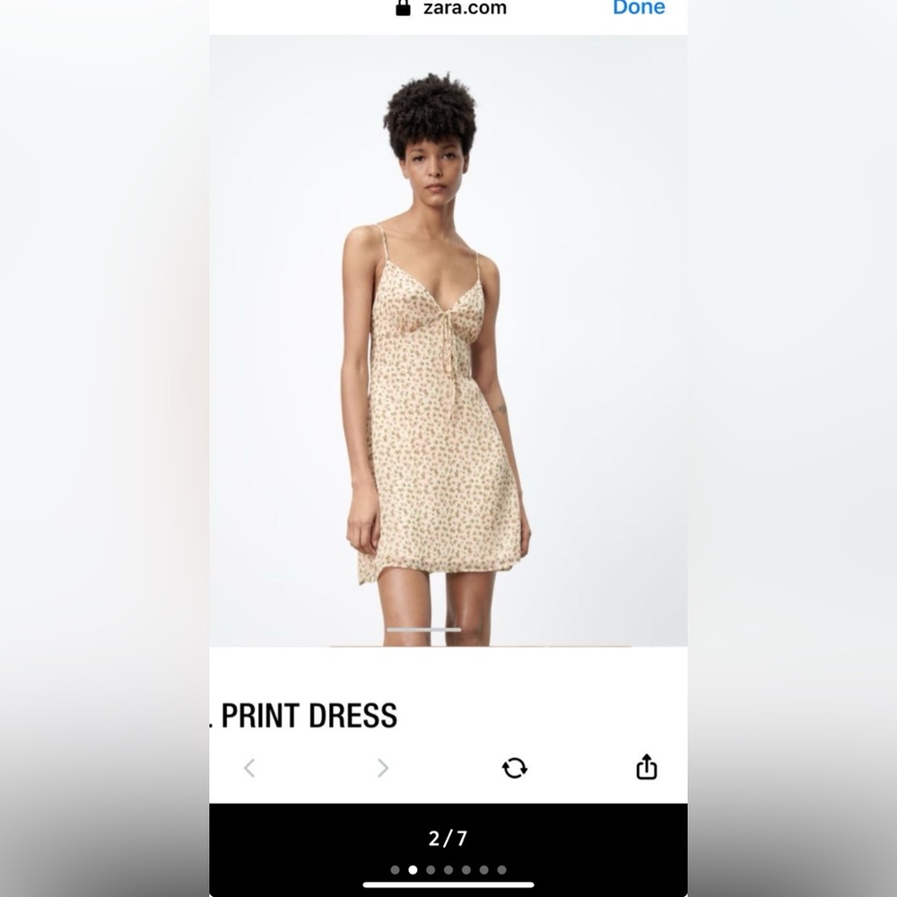Zara mini ditsy floral dress